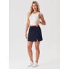 image:imageGRECERELLE 2026 Women Active Skirts with Side Slit Builtin Shorts amp Pockets for Tennis Golf Athletic Casual SkortNavy Blue