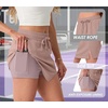 image:imageGRECERELLE 2026 Women Active Skirts with Side Slit Builtin Shorts amp Pockets for Tennis Golf Athletic Casual SkortRose Brown