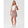 image:imageGRECERELLE 2026 Women Active Skirts with Side Slit Builtin Shorts amp Pockets for Tennis Golf Athletic Casual SkortRose Brown