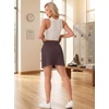 image:imageGRECERELLE 2026 Women Active Skirts with Side Slit Builtin Shorts amp Pockets for Tennis Golf Athletic Casual SkortRosewood