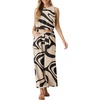 image:imageGRECERELLE Two Piece Sets for Women Sleeveless Crop Top Wide Leg Pants Sweat Set for Women Tracksuits 2026 SummerApricot Ripple