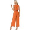 image:imageGRECERELLE Two Piece Sets for Women Sleeveless Crop Top Wide Leg Pants Sweat Set for Women Tracksuits 2026 SummerOrange