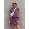 image:imageGRECERELLE Two Piece Skort Sets for Women Summer Crew Neck Cap Sleeve Top Tennis Skirt Set Athletic Matching SetsRosewood