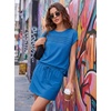 image:imageGRECERELLE Two Piece Skort Sets for Women Summer Crew Neck Cap Sleeve Top Tennis Skirt Set Athletic Matching SetsRoyal Blue