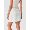 image:imageGRECERELLE 2026 Active Skirt for Women with 4 Side Pockets Casual Athletic Tennis Golf Skorts with ShortsWhite Gray
