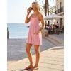 image:imageGRECERELLE Cotton Summer Rompers for Women 2026 Athleisure Jumpsuit Shorts  with Pockets  Casual Athletic  Adjustable Spaghetti Strap  Tennis  Square neck  Beach Vacation Daily WearPeach Pink