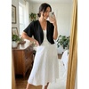image:imageGRECERELLE Womens Summer Lightweight Cropped Cardigan Shrug  Short Sleeve Casual Bolero Shrugs Open Front Cover Ups for Dresses V Neck Trendy Layering TopsBlack