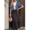 image:imageGRECERELLE Womens Summer Lightweight Cropped Cardigan Shrug  Short Sleeve Casual Bolero Shrugs Open Front Cover Ups for Dresses V Neck Trendy Layering TopsBlue White Flower
