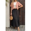 image:imageGRECERELLE Womens Summer Lightweight Cropped Cardigan Shrug  Short Sleeve Casual Bolero Shrugs Open Front Cover Ups for Dresses V Neck Trendy Layering TopsPink