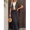 image:imageGRECERELLE Womens Summer Lightweight Cropped Cardigan Shrug  Short Sleeve Casual Bolero Shrugs Open Front Cover Ups for Dresses V Neck Trendy Layering TopsLd Dark Khaki