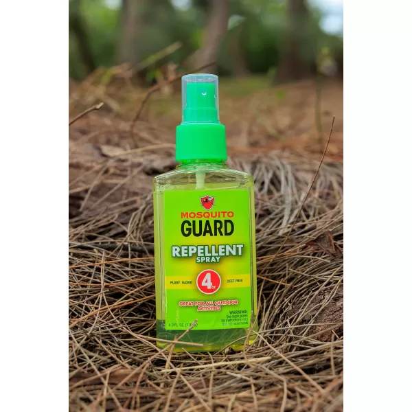Mosquito Guard 4 oz fl Organic Mosquito Repellent Spray for Body - DEET Free Natural Bug Spray Travel Size - Mosquito Repellent Indoor - Insect Repellent Spray - Travel Bug Spray for People Outdoor