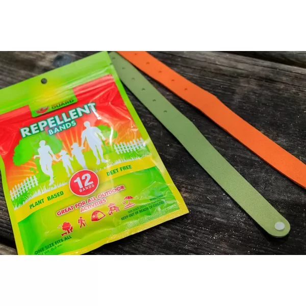 Mosquito Guard Repellent Bands / Bracelets  Made with Natural Plant Based Ingredients - Citronella, Lemongrass Oil. DEET Free