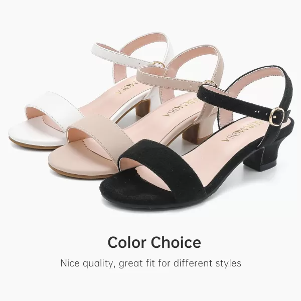Girls Sandals Low Heels Girls Dress Shoes in Wedding Party Summer Open Toe Ankle Strap for Little Big Kids ToddlerClassic Pu White