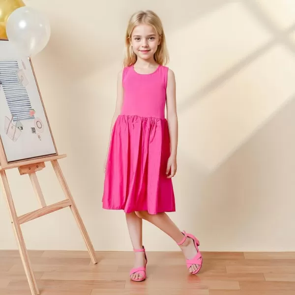 Girls Sandals Open Toe High Heels Fancy Dress Shoes Ankle Strap Chunky Block Heels Flower Girls Wedding Party Dressy Shoes for Toddler Little Big KidsFuchsia Nubuck