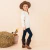 imageGirls Cowboy Boots Western Mid Calf Pointed Toe Kids Cowgirl Boots Embroidered Side Zipper Girls Horse Riding Boots Country Party for Toddler Little Big KidsBlack Brown