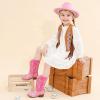 imageCowboy Boots for Girls Pointed Toe Kids Cowgirl Boots Mid Calf Western Youth Cowgirl Boots Horse Riding Party for Toddler Little Big KidsPink Sequin