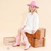imageCowboy Boots for Girls Pointed Toe Kids Cowgirl Boots Mid Calf Western Youth Cowgirl Boots Horse Riding Party for Toddler Little Big KidsRose Pink Rhinestone