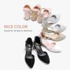 imageLittle Girls Sandals Closed Toe High Heels Formal Dress Shoes Ankle Strap Pointed Toe Heeled for Little Big Kids in Wedding Party Block Chunky Pump ShoesClassic Pu White