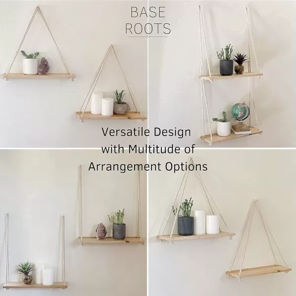 Save 10 on Hanging Shelves for Wall Set of 2 w Hooks Wooden Shelf Macrame Rope Body Vase Female Form Butt Planter Booty Vases for Flowers w Drainage Speckled Matte Brown Modern Boho Cute Chic