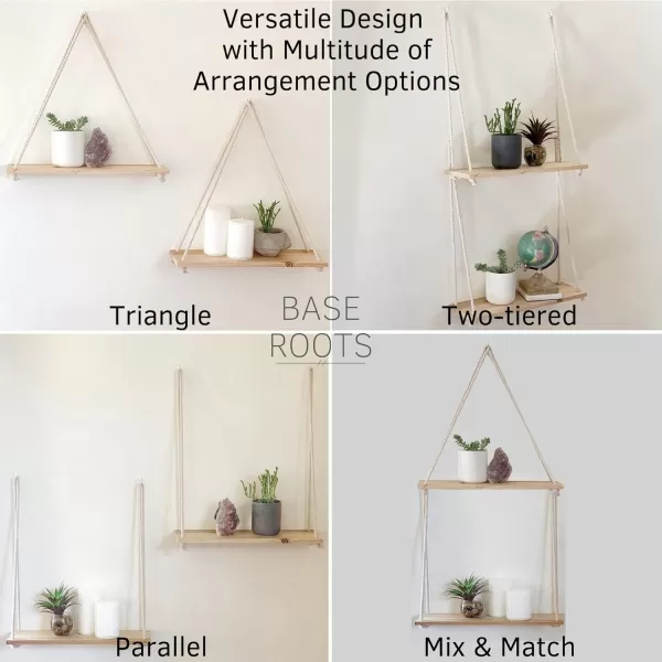 Save 10 on Moon Phase Wall Hanging Handmade Hammered Gold Metal 13 Moons 36quot Garland Boho Decor Hanging Shelves for Wall Set of 2 w Hooks Wooden Shelf Macrame Rope Natural Light Reclaimed Wood