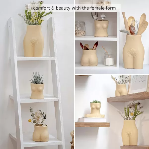 BASE ROOTS Ceramic Blush Pink Vase