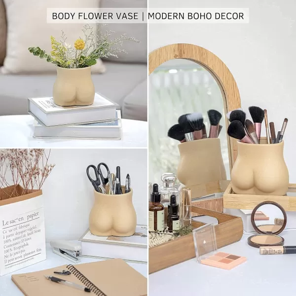 BASE ROOTS Ceramic Blush Pink Vase