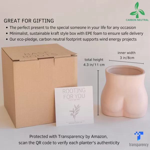 Body Vase Female Form Planter Booty Vases for Flowers wDrainage Speckled Matte Pink Mushroom Decor Vase Textured Sand Handmade Design Ceramic Plant Pot Indoor Plants Modern Boho Cottagecore