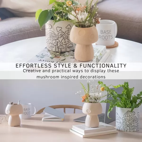 Body Vase Female Form Planter Booty Vases for Flowers wDrainage Speckled Matte Pink Mushroom Decor Vase Textured Sand Handmade Design Ceramic Plant Pot Indoor Plants Modern Boho Cottagecore