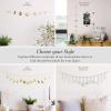 imageBASE ROOTS Moon Phase White Gray Wall Decor for Bedroom ampamp Living Room Bohemian Wall Decor Handmade Hammered Metal 34quot 7 Phases Moon Celestial Wall Art Gift for Women ampamp Kids