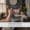 imageBASE ROOTS Moon Phase White Gray Wall Decor for Bedroom ampamp Living Room Bohemian Wall Decor Handmade Hammered Metal 36quot 13 Phases Moon Celestial Wall Art Gift for Women ampamp Kids