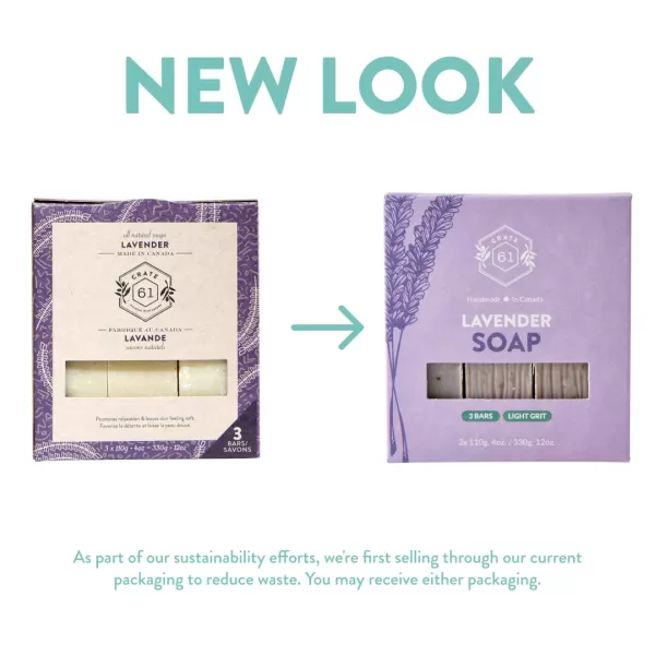Crate 61 Handmade in Canada Plant Based Cold Process Natural Bar Soap For Face And Body With Premium Essential Oils Eucalyptus ampamp Peppermint For Men And Women 3 Pack EucamintLavender