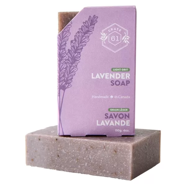 Crate 61 Handmade in Canada Plant Based Cold Process Natural Bar Soap With Premium Essential Oils Dry Skin Pack of 6 For HimDry Skin
