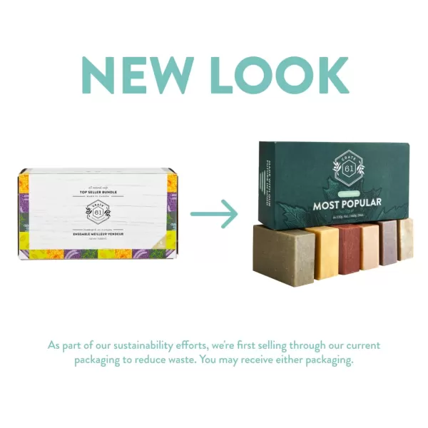 Crate 61 Handmade in Canada Plant Based Cold Process Natural Bar Soap With Premium Essential Oils Dry Skin Pack of 6 For HimMost Popular