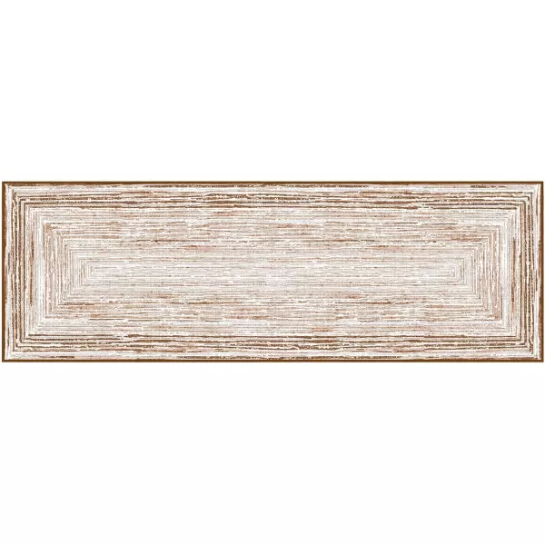Phantoscope Geometry Collection Area Rug 6x9  Large Living Room Rug  Washable Rug Boho Rugs NonSlip for Bedroom Dining Room LowPile Floor Carpet Modern Accent Rug BlueNeutralSoft BrownNeutral