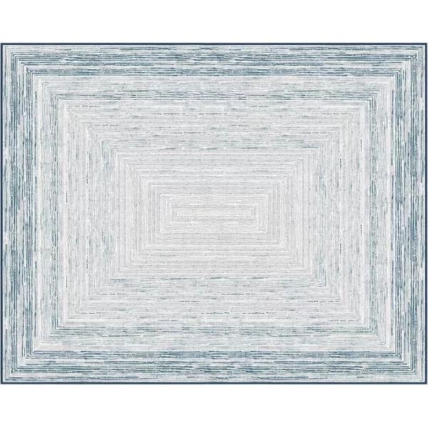 Phantoscope Geometry Collection Area Rug 6x9  Large Living Room Rug  Washable Rug Boho Rugs NonSlip for Bedroom Dining Room LowPile Floor Carpet Modern Accent Rug BlueNeutralBlueNeutral