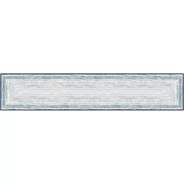 Phantoscope Geometry Collection Area Rug 6x9  Large Living Room Rug  Washable Rug Boho Rugs NonSlip for Bedroom Dining Room LowPile Floor Carpet Modern Accent Rug BlueNeutralBlueNeutral