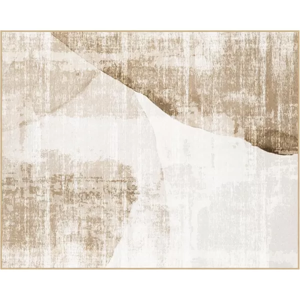 Phantoscope Geometry Collection Area Rug 6x9  Large Living Room Rug  Washable Rug Boho Rugs NonSlip for Bedroom Dining Room LowPile Floor Carpet Modern Accent Rug BlueNeutralLight BrownBeige