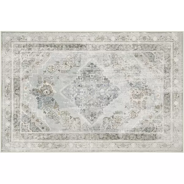 Phantoscope Hallway Runner Rug 2x8  Boho Washable NonSlip Kitchen Rug Runner UltraThin Vintage Distressed Accent Throw Rug for Entryway Laundry Bathroom Bedroom GreyDull TealGreyDull Teal