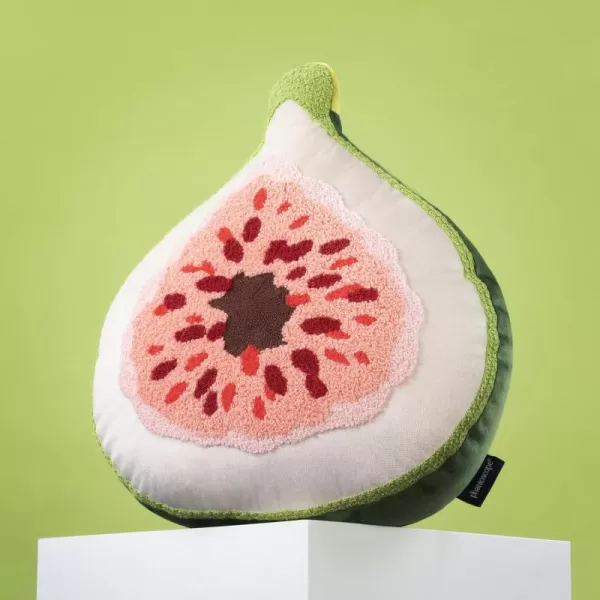 Phantoscope Fruit Shaped Pillows Series Acorn Shaped Throw Pillow Fun Home Decor of Fruit Themed Shaped Cushions Decorative Shaped Pillow for Couch Bed and Chair Beige and Brown 18 x15 inchesFig PinkGreen