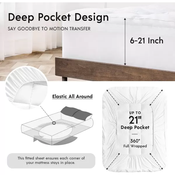 Phantoscope 4 Inch Dual Layer Memory Foam Mattress Topper Queen Size 2 Inch Cooling Gel Memory Foam  2 Inch Cotton Pillow Top Cover Relieve Hip and Back Pain for Stomach and Side Sleepers White