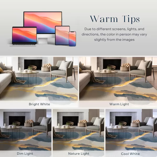 Phantoscope Geometry Collection Area Rug 4x6  Washable Rug Boho Rugs NonSlip for Living Room Bedroom Dining Room Dorm Indoor LowPile Carpet Modern Accent Rug Deep GreyGoldDeep GreyGold