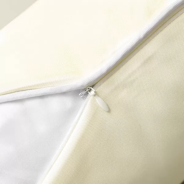 Phantoscope Pack of 2 Outdoor Waterproof Throw Pillow Covers Decorative Square Cushion Case Patio Pillows for Couch Tent Sunbrella 18x18 YellowCream Cheese