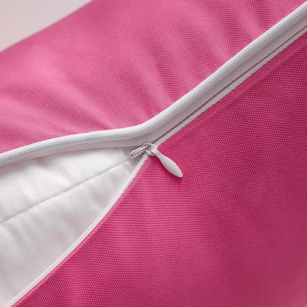 Phantoscope Pack of 2 Outdoor Waterproof Throw Pillow Covers Decorative Square Cushion Case Patio Pillows for Couch Tent Sunbrella 18x18 YellowHot Pink