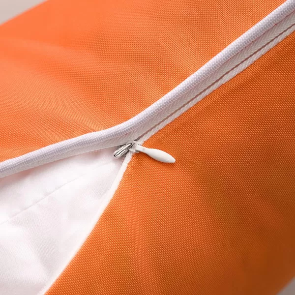 Phantoscope Pack of 2 Outdoor Waterproof Throw Pillow Covers Decorative Square Cushion Case Patio Pillows for Couch Tent Sunbrella 18x18 YellowOrange