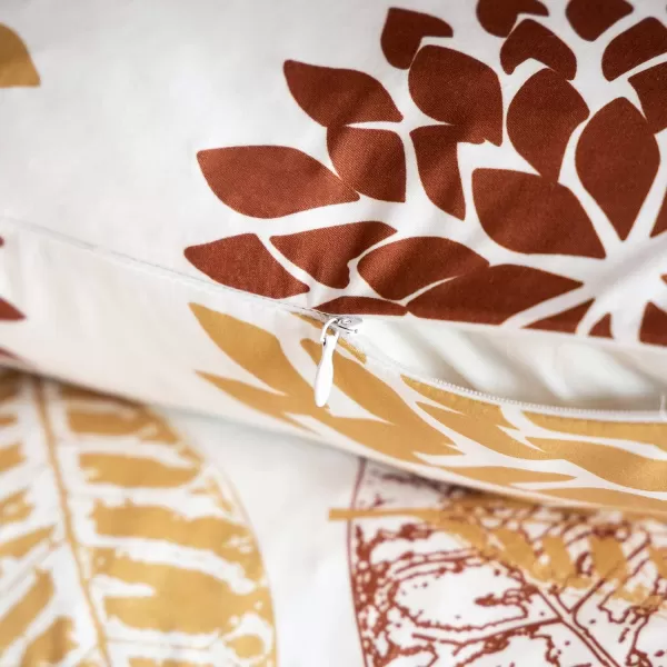 Phantoscope Set of 4 New Living Series Halloween Velvet Pillows Leaf Geometric Throw Decorative Fall Velvet Pillow Cover Cushion Cover Orange and Black 18 x 18 inches 45 x 45 cmOrange