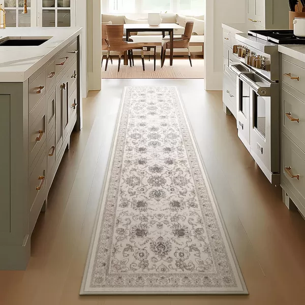 Phantoscope Vintage Collection Area Rug 6x9  Large Living Room Rug  Washable Rug Boho Rugs NonSlip for Bedroom Dining Room LowPile Floor Carpet Distressed Accent Rug BeigeNeutralBeigeNeutral