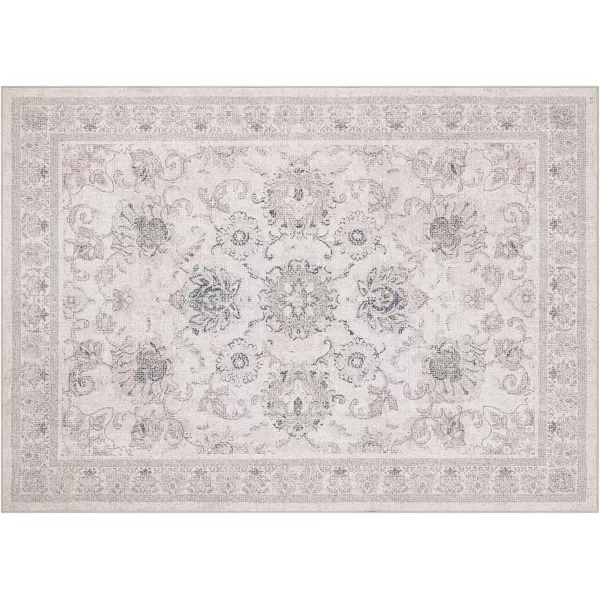 Phantoscope Vintage Collection Area Rug 6x9  Large Living Room Rug  Washable Rug Boho Rugs NonSlip for Bedroom Dining Room LowPile Floor Carpet Distressed Accent Rug BeigeNeutralBeigeNeutral