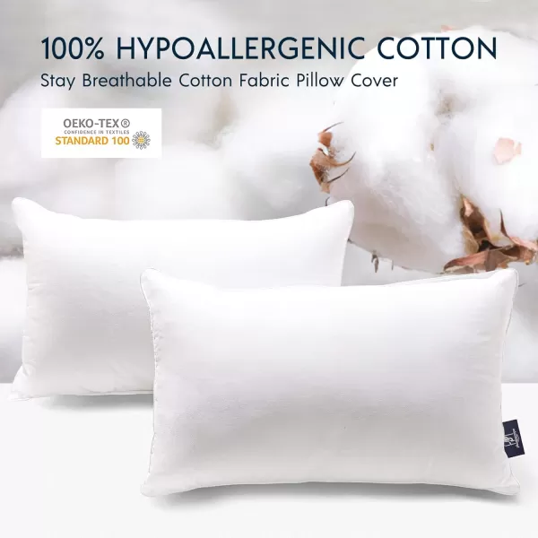Phantoscope 18x18 Pillow Insert  Throw Pillow Insert with 100 Cotton Cover  18 Inch Square Form Microfiber Pillow Sham Stuffer  Couch Cushion Pillow 1 Count Pack of 1White