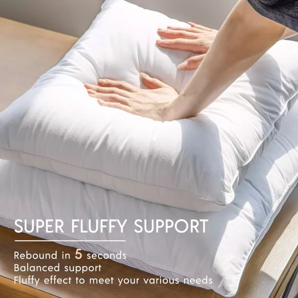 Phantoscope 18x18 Pillow Insert  Throw Pillow Insert with 100 Cotton Cover  18 Inch Square Form Microfiber Pillow Sham Stuffer  Couch Cushion Pillow 1 Count Pack of 1White
