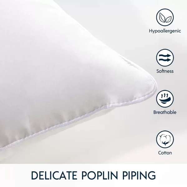 Phantoscope 18x18 Pillow Insert  Throw Pillow Insert with 100 Cotton Cover  18 Inch Square Form Microfiber Pillow Sham Stuffer  Couch Cushion Pillow 1 Count Pack of 1White
